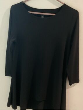 Alfani Black A-Line Tunic Top
